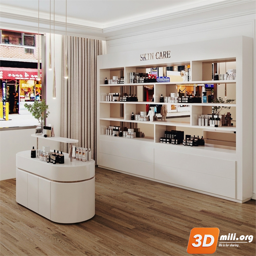 Cosmetic Store Skp Files 